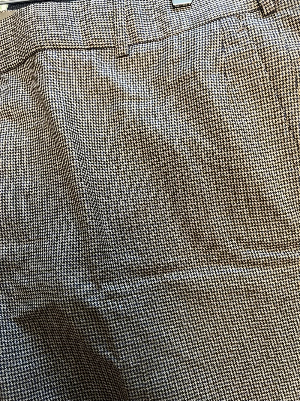 Brown Check Dress Pants